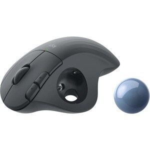 Logitech ERGO M575 Mouse - Bluetooth - USB Type A - Optical - 3 Programmable Button(s) - Graphite - Wireless - 4000 dpi - 