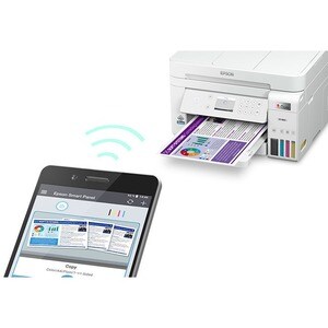 Epson EcoTank ET-3850 Inkjet Multifunction Printer-Color-Copier/Scanner-4800x1200 dpi Print-Automatic Duplex Print-5000 Pa