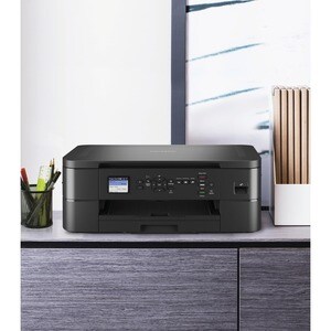 Brother DCP-J1050DW Kabellos - Tintenstrahl-Multifunktionsdrucker - Farbe - Schwarz - Kopierer/Drucker/Scanner - 17 Seiten