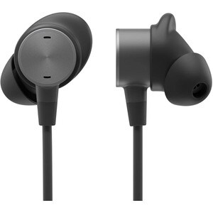 Logitech Zone Wired Earbud Stereo Earset - Graphite - Binaural - In-ear - 16 Ohm - 20 Hz to 16 kHz - 145 cm Cable - Noise 
