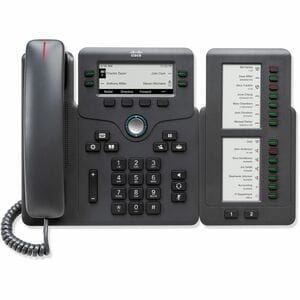 Teléfono IP Cisco 6851 - Restaurado - Con cable - Con cable - Carbón de Leńa - 4 x Total de línea - VoIP - 2 x Red (RJ-45)
