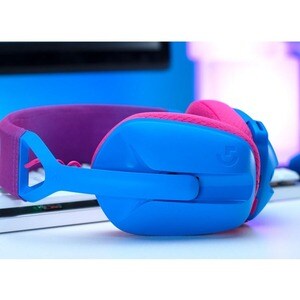 Cuffie da gaming Logitech G G435 Wireless Over-the-head Stereo - Blu, Lampone - Binaural - Circumaurale - 1000 cm - Blueto