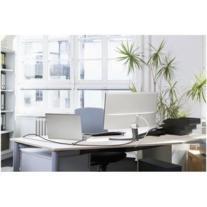 Kensington Universal Cable Lock For Notebook, Monitor, Docking Station - 1.80 m Cable - Keyed Lock - Plastic, Carbon Steel