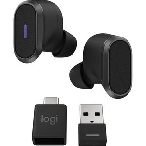 Logitech Zone True Wireless Earbud Stereo Earset - Graphite Grey - Binaural - In-ear - 3000 cm - Bluetooth - 20 Hz to 20 k