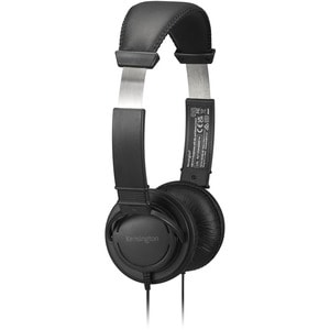Kensington Wired Over-the-head Stereo Headset - Black - Binaural - Ear-cup - 182.9 cm Cable - Noise Cancelling Microphone 