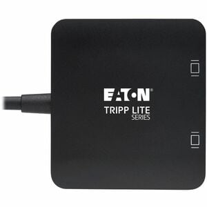 Eaton Tripp Lite Series USB-C Adapter, Dual Display - 4K 60 Hz DisplayPort, 8K, HDR, 4:4:4, HDCP 2.2, DP 1.4 Alt Mode, Bla