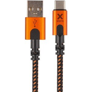 Cable de transferencia de datos Xtorm Xtreme - 1,50 m USB/USB-C - 1 Pieza - Extremo Secundario: 1 x USB Type C - Male - Negro