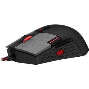 AOC AGON AGM700 Rato para jogos - USB 2.0 - Ótico - 8 Taste(n) - 8 Programmable Button(s) - Preto - Cabo - 16000 dpi - Rod