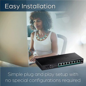 TRENDnet TPE-TG380 8 Ports Ethernet Switch - 2.5 Gigabit Ethernet - 2.5GBase-T - TAA Compliant - 2 Layer Supported - 12 W 