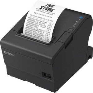 Epson TM-T88VII (112A0) Desktop Direct Thermal Printer - Monochrome - Receipt Print - Fast Ethernet - USB - USB Host - Ser
