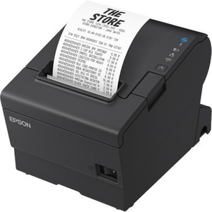 Epson TM-T88VII Direct Thermal Printer - Monochrome - Wall Mount - Receipt Print - Ethernet - USB - USB Host - Serial - EU