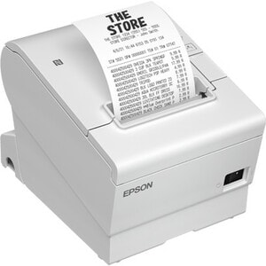 Epson TM-T88VII Direct Thermal Printer - Monochrome - Wall Mount - Receipt Print - Ethernet - USB - USB Host - Serial - EU