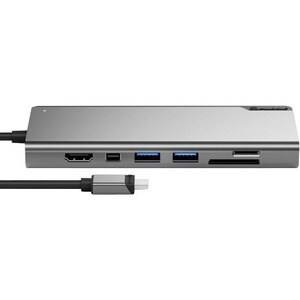 Alogic Ultra Dock PLUS Gen 2 USB Type C Docking Station for Monitor, Workstation - 100 W - Space Gray - 2 Displays Support
