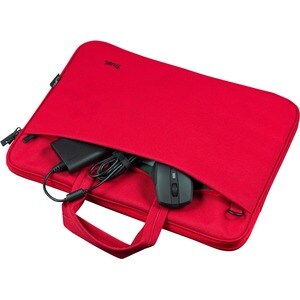 Trust Bologna Tasche für 40,6 cm (16 Zoll) Notebook - Rot - Polyethylenterephthalat (PET), Polyester Körper - Mikrofaser I