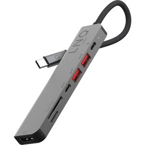 Hub USB Telco Pro - Negro, Gris - 7 Total USB Port(s)