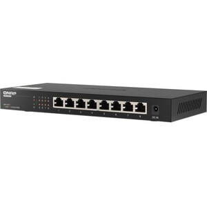 Switch Ethernet QNAP QSW-1108-8T 8 Porte - 2.5 Gigabit Ethernet - 2.5GBase-T - 2 Layer supportato - 18 W Consumo energetic