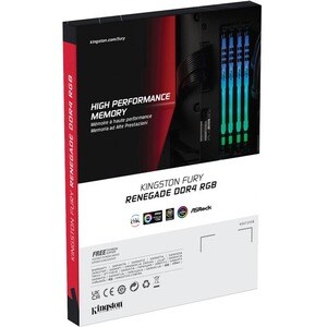 Kingston FURY Renegade RAM Module - 16 GB - DDR4-3000/PC4-24000 DDR4 SDRAM - 3000 MHz Dual-rank Memory - CL15 - 1.35 V - N