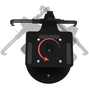 CTA Digital Laptop Security Arm with Heavy Duty Base Stand - Up to 17.50" Screen Support - Countertop, Desk, Tabletop - Metal