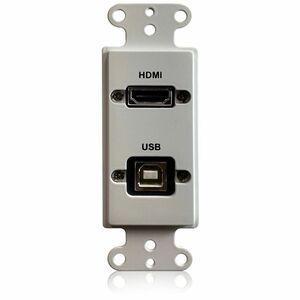 Comprehensive Faceplate - 2 x Total Number of Socket(s) - 1-gang - Wall Mount - White - Acrylonitrile Butadiene Styrene (A