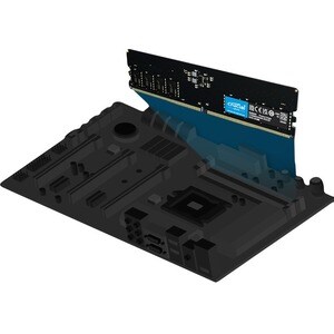 Crucial RAM Module for Motherboard, Desktop PC - 8 GB - DDR5-4800/PC5-38400 DDR5 SDRAM - 4800 MHz - CL40 - 1.10 V - On-die