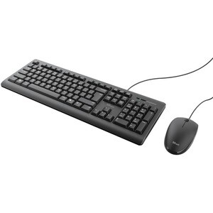 Trust Primo Gaming Keyboard & Mouse - QWERTY - English (UK) - USB Cable Keyboard - Keyboard/Keypad Color: Black - USB Cabl