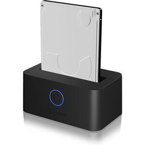 ICY BOX IB-2501U3 Drive Dock - USB 3.0 Host Interface - UASP Support External - Black - 1 x Total Bay - 1 x 2.5" Bay - Pla