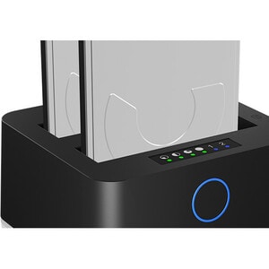 ICY BOX IB-2502CL-U3 Drive Dock - USB 3.0 Host Interface - UASP Support External - Black - 2 x HDD Supported - 2 x Total B