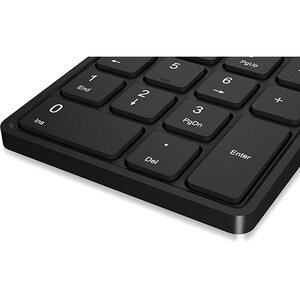 KeySonic KSK N100RF Keypad - Wireless Connectivity - Black - Membrane Keyswitch - RF - 18 Key(s) - Computer, Notebook - PC