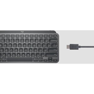 Logitech MX Keys Mini for Business Keyboard - Wireless Connectivity - International English - Graphite - Bluetooth - 10 m 
