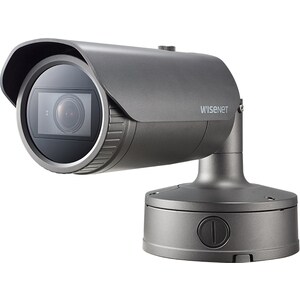 Cámara de red Hanwha Techwin XNO-8082R 6Megapíxel Interior/Exterior HD - Color, Monocromo - Bala - Gris Oscuro - 40m Visió
