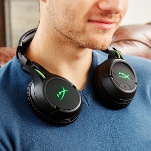 HyperX CloudX Flight - Wireless Gaming Headset (Black-Green) - Xbox - Stereo - Wireless - Over-the-ear - Binaural - Ear-cu
