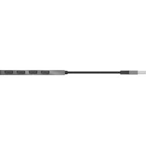 Trust Urban Halyx Mini Hub USB 2.0 à 4 Ports en Aluminium, pour PC, Ordinateur Portable, Mac - Argent