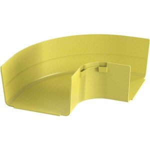 Panduit FiberRunner® Horizontal Right-Angle, 90°, 6x4, Yellow - Yellow - 1 Pack - 10.8" (273.81 mm) Length - Polycarbonate