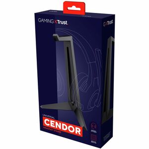 Trust Gaming Headset Stand - 25.5 cm Height x 21 cm Width x 12.5 cm Depth - Black - For Headset - Rubber Pad, Slip Resistant
