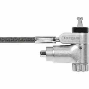 Targus DEFCON Ultimate Universal Keyed Single Head Lock, Retail - 6.5 ft (1.98 m) Cable - Patented T-bar/Key Lock - Silver