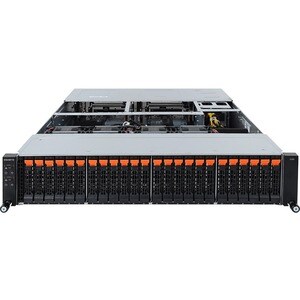 Gigabyte S260-NF1 Barebone System - 2U Rack-mountable - ASPEED AST2520 Graphic(s) - 24 2.5" Bay(s) - 100 Gigabit Ethernet 