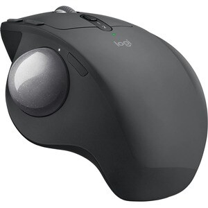 Logitech MX ERGO 鼠标 - 蓝牙/射频 - 光学 - 6 可编程按钮 - 石墨色 - 无线 - 可充电 - 4000 dpi - 轨迹球 - 右旋转