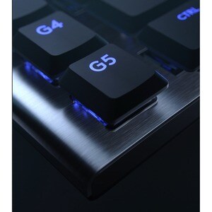 Logitech G G813 游戏键盘 - 电缆 连接 - USB 接口 - 英文 - 黑 - 机械 按键开关 - G 键, 可调亮度, 轮廓, 游戏模式, 多媒体, 音量控制 热键 - PC, Mac