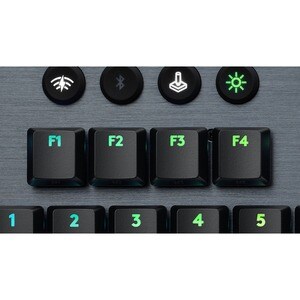 Logitech G G913 TKL 游戏键盘 - 有线/无线 连接 - USB 接口 - RGB LED - 机械 按键开关 - 蓝牙 - 播放/暂停, 音量控制, 跳过, 静音 热键 - 铬操作系统 - 台式计算机 - PC, Mac
