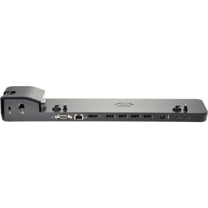 HP USB 3.0 扩展插口 用于 显示器, 笔记本电脑, 平板 - 4 x USB端口 - 4 x USB 3.0 端口数 - C型USB - 1 x RJ-45 端口 - 网络 (RJ-45) - VGA - 2 x 显示端口 - DP接