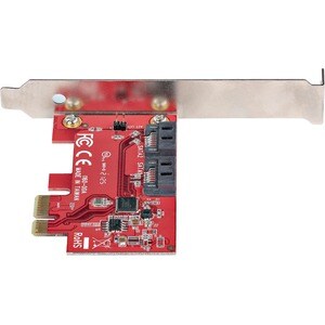 StarTech.com PCIe SATA Controller Karte, 2 Port SATA 3 Erweiterungskarte, 6Gbit/s, Voll/Halb Profil Blende, Festplatten/SS