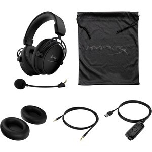 HyperX Cloud Alpha S Wired Over-the-ear, Over-the-head Stereo Gaming Headset - Black - Binaural - Circumaural - 10 Hz to 2