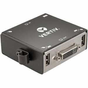 VERTIV Conversor de sinal - Compatível com TAA - Saída DVI - USB - Entrada VGA