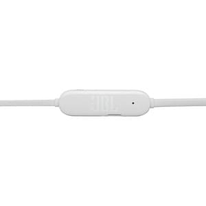 JBL TUNE 125BT Wireless Earbud Stereo Earset - White - Binaural - In-ear - Bluetooth - 16 Ohm - 20 Hz to 20 kHz