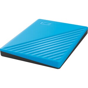 WD My Passport WDBPKJ0040BBL-WESN 4 TB Portable Hard Drive - External - Blue - USB 3.0 - 256-bit Encryption Standard - Retail