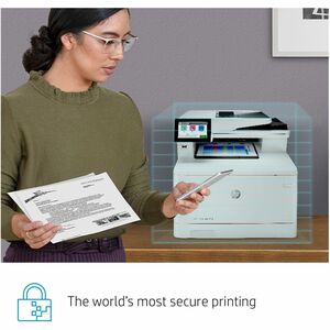 HP LaserJet Enterprise M480f Laser Multifunction Printer - Colour - Copier/Fax/Printer/Scanner - 27 ppm Mono/27 ppm Color 