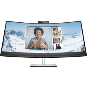 HP E34m G4 34 Zoll Class Webcam WQHD Gekrümmter Bildschirm LCD-Monitor - 21:9 Format - 86,4 cm (34 Zoll) Viewable - Vertic