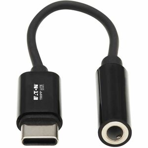 Tripp Lite by Eaton USB-C to 3.5 mm Headphone Jack Adapter - 7.9" (201.17 mm) Mini-phone/USB-C Audio Cable for Audio Devic