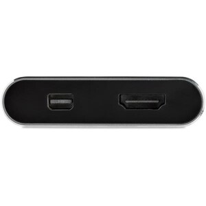 StarTech.com USB C Multiport Video Adapter - 4K 60Hz USB-C to HDMI 2.0 or Mini DisplayPort 1.2 Monitor Display Adapter - H