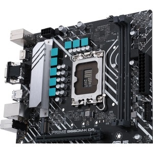 Asus Prime B660M-K D4 Desktop Motherboard - Intel B660 Chipset - Socket LGA-1700 - Intel Optane Memory Ready - Pentium Gol